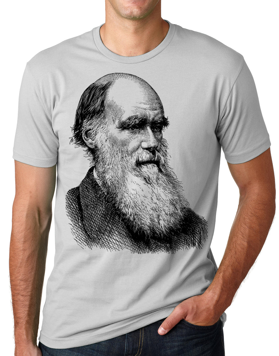 Mesterskab Massakre Nominering Think Out Loud Apparel Charles Darwin Portrait T-shirt Atheist Tee Evo