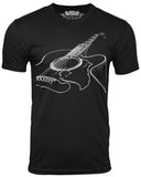 Think Out Loud Apparel Acoustic Guitar T-shirt Cool Musician Tee T Shirt