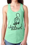 Think Out Loud Apparel Check Meowt Funny Check Me Out Fitness Tank Top Gym Humor