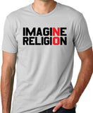 Think Out Loud Apparel Imagine No Religion Atheist T-Shirt Free Thinker Tee