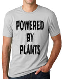 Think Out Loud Apparel Powered by plants Funny Vegetarian T shirt Vegan humor tee