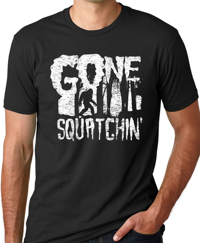 Think Out Loud Apparel Gone Squatching Funny Big Foot T-Shirt