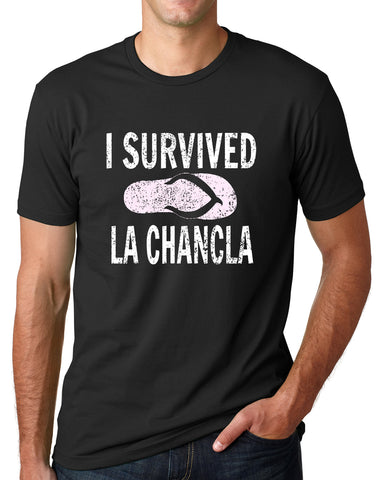 I Survived La Chancla Funny T Shirt Mexican Humor Tee