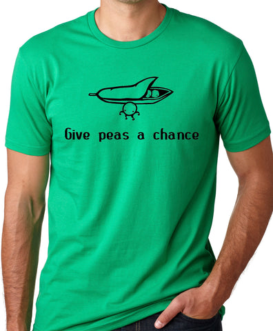 Think Out Loud Apparel Give Peas a Chance Vegetarian T-shirt