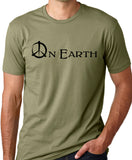 Think Out Loud Apparel Peace on Earth Anti War Tshirt Pacifist Tee