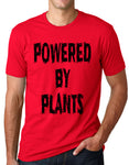 Think Out Loud Apparel Powered by plants Funny Vegetarian T shirt Vegan humor tee