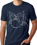 Think Out Loud Apparel Drums T-shirt Artistic design Drummer Musician Tee
